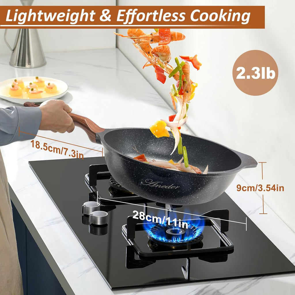 12.5 Inch Cast Iron Stir Fry Pan R240776