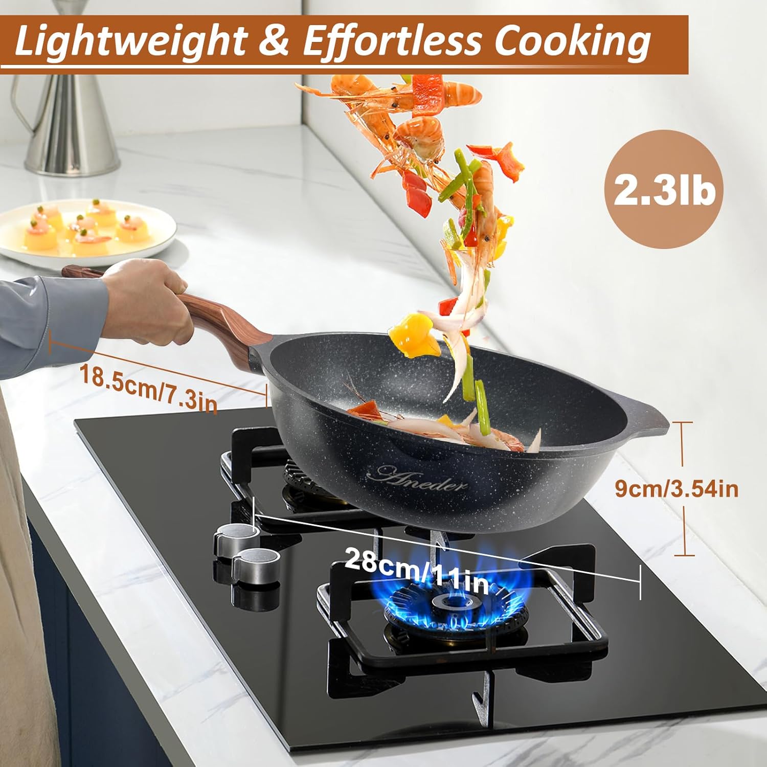 12.5 Inch Cast Iron Stir Fry Pan R240776