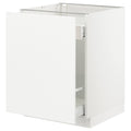 White 24x24x30 Base Cabinet with Pull-Out Storage H912