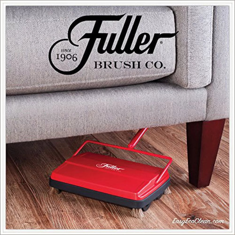 Electrostatic Carpet & Floor Sweeper - 9" Cleaning Path - Lightweight - Red Z13559