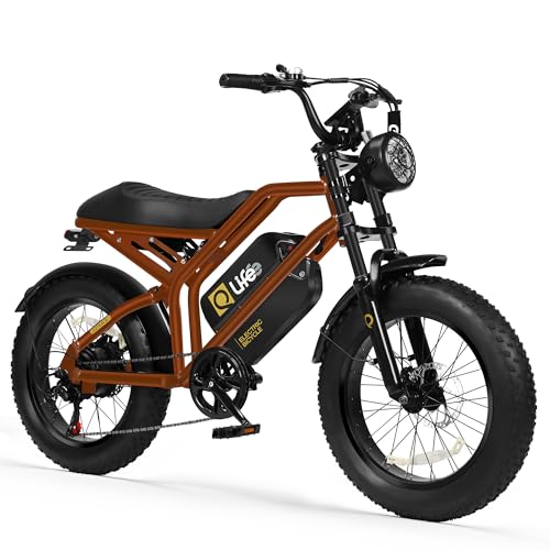 1500W Peak Motor 20" Fat Tires 28MPH Electric Bike with Removable Battery I71469