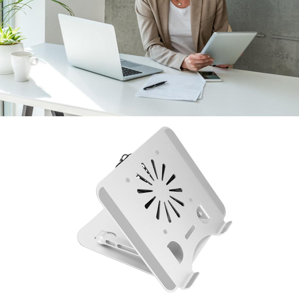 Elevatable Foldable Aluminum Alloy Laptop Cooling Pad with USB Fan P50391