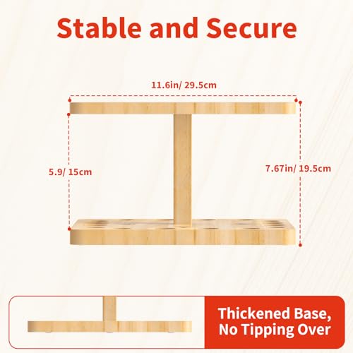 Natural Wooden Fishing Rod Storage Rack J770