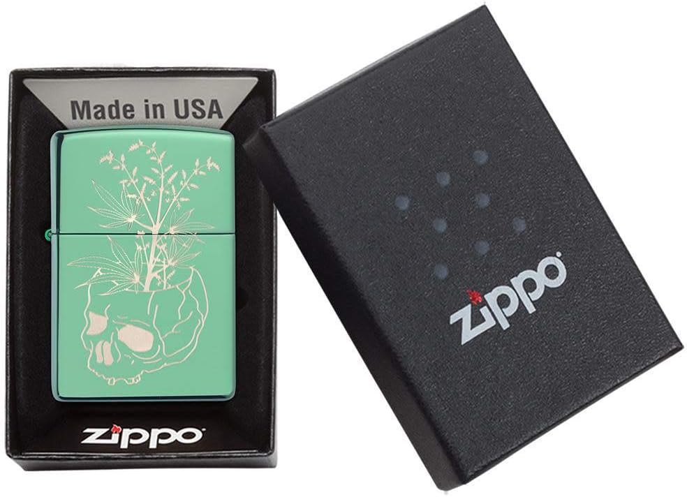 High Polish Green Pocket Lighter R277