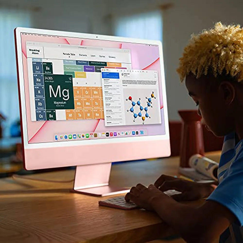 Pink 24 inch iMac with M1 chip, 8GB RAM, 512GB M47278