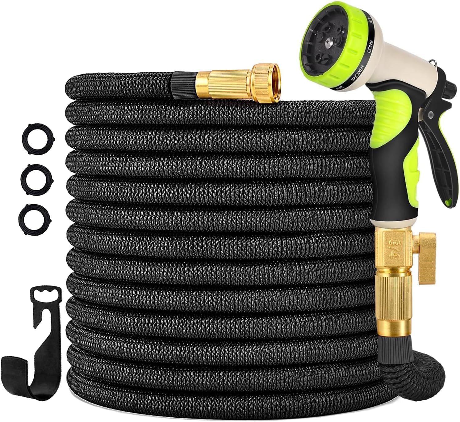 100FT Expandable Garden Hose with 10 Function Spray Nozzle S61460