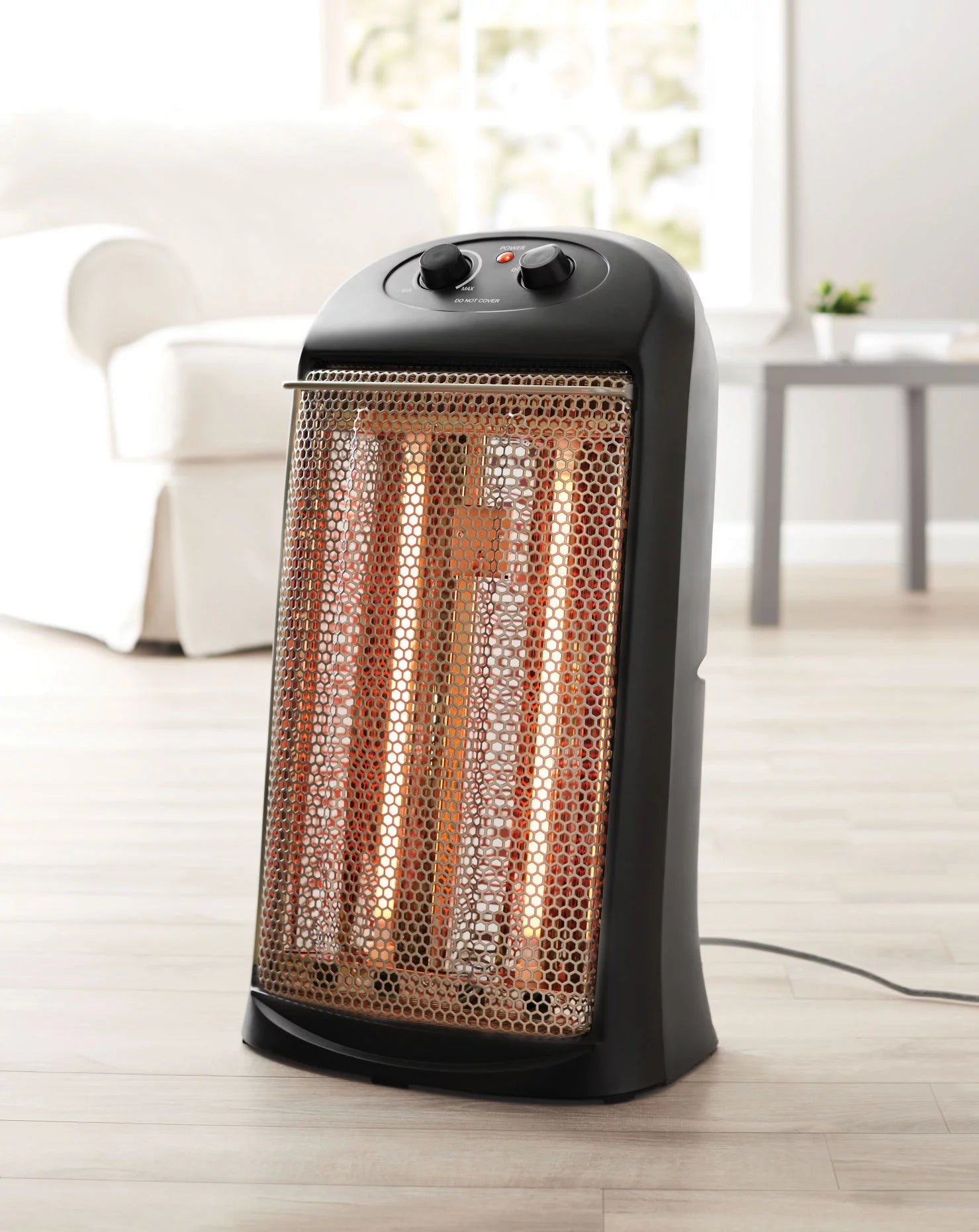 Black Quartz Electric Tower Space Heater N85672