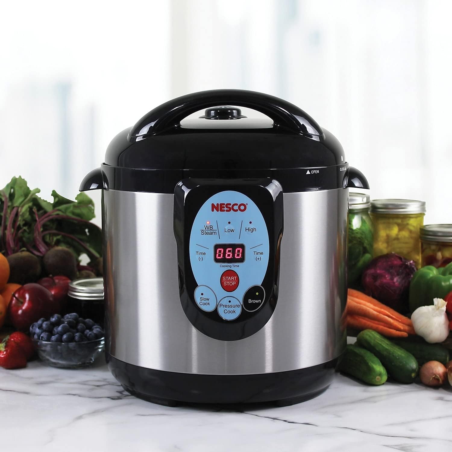 9.5 Quart Stainless Steel Electric Pressure Cooker Y20834