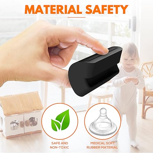 8 Pcs Non Slip Rubber Furniture Coasters Black Z87488