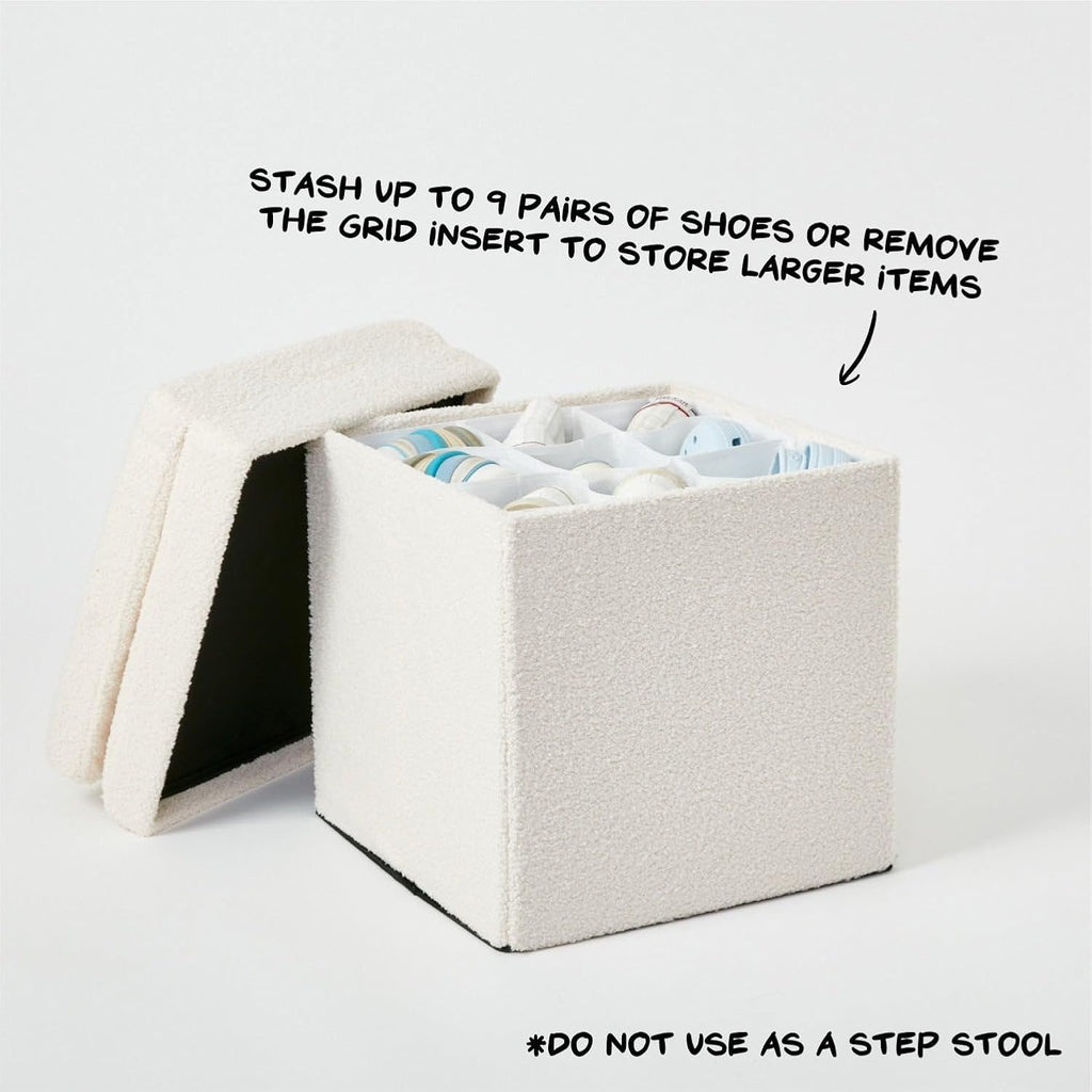 Collapsible Storage Ottoman Chair H7136