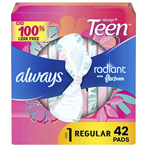 42 Count Regular Absorbency Feminine Pads with Wings L42315