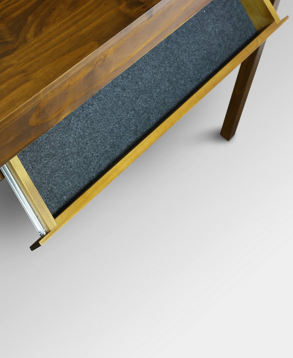 Warm Brown Console Table with Concealed Drawer Q496264