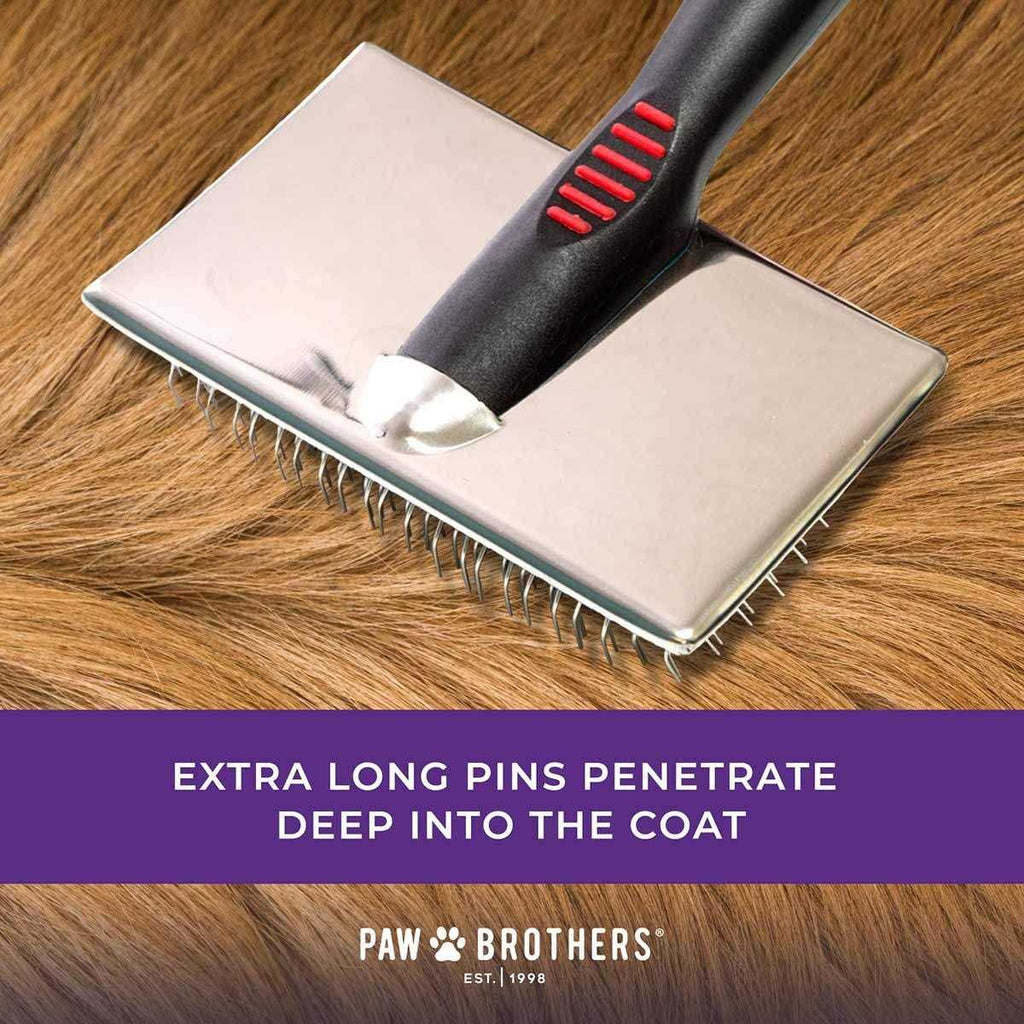 Extra Long Pin Flat Slicker Brush for Dogs T45611
