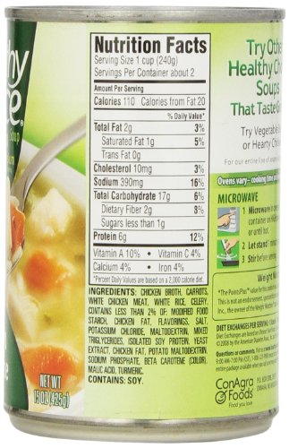 15 oz. Chicken Noodle and Chicken with Rice Soup Variety Pack G476
