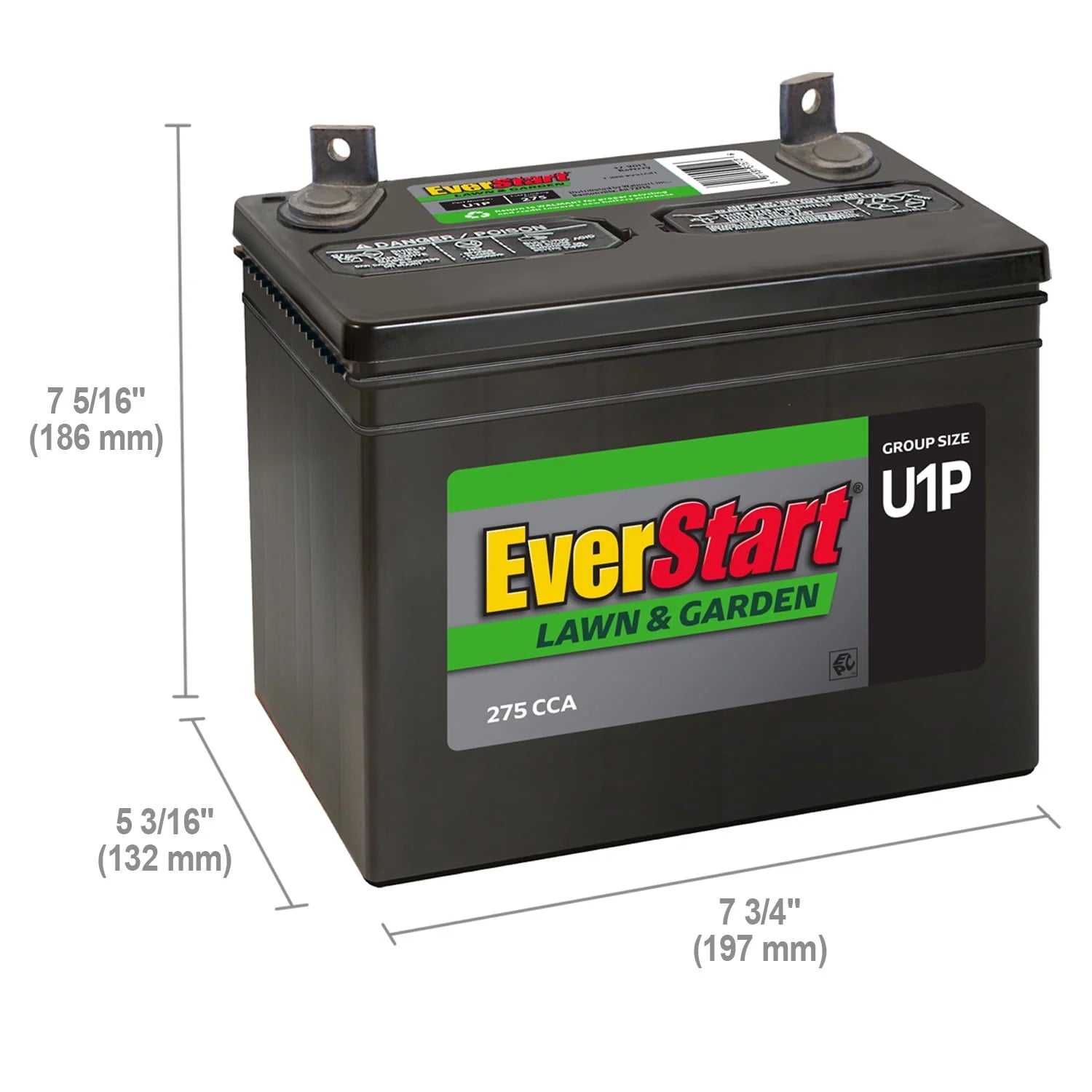 Group Size U1P 12 Volt 275 CCA Lead Acid Battery V72403