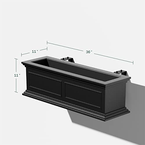 Plastic Rectangular Railing Planter E69155