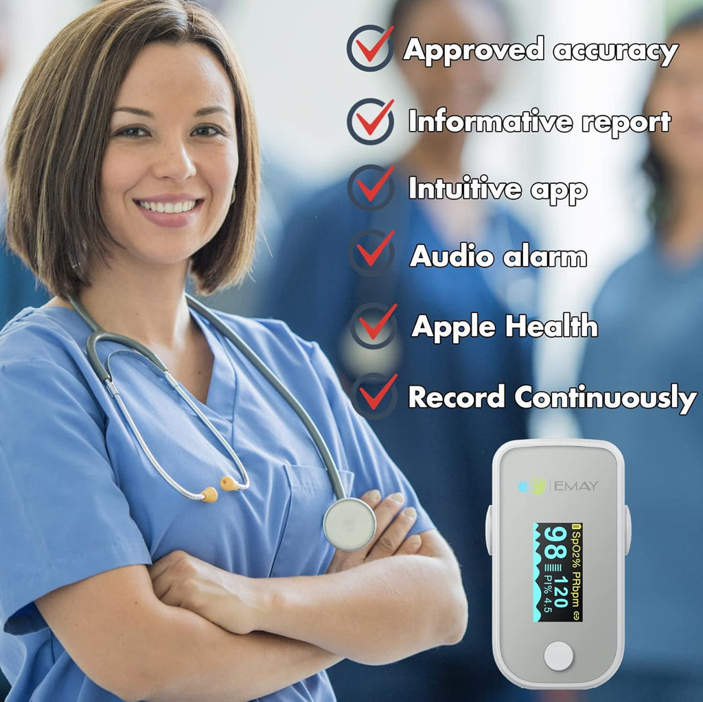 Pulse Oximeter Fingertip Bluetooth E573626