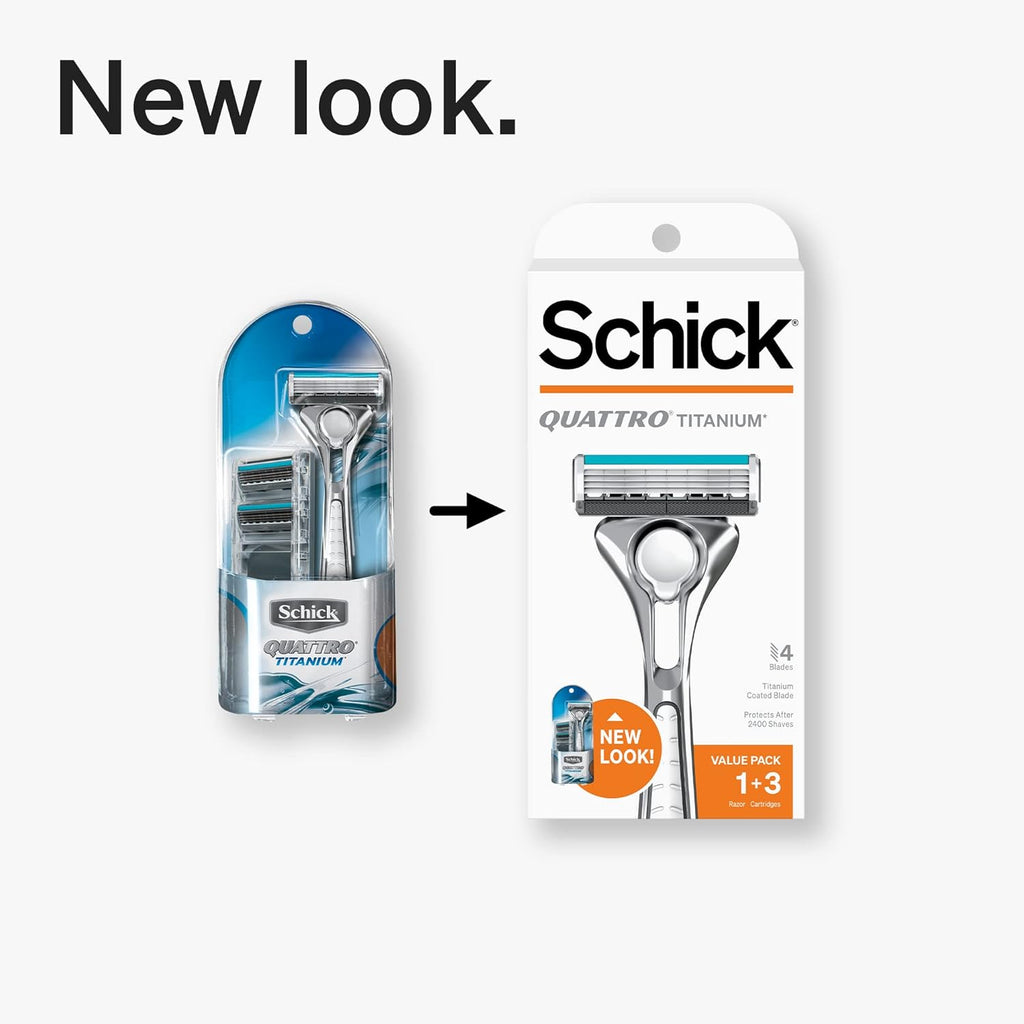 Titanium Razor with 3 Refill Blades M65402
