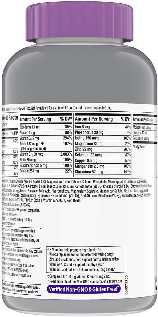 275 Tablets Multivitamin/Multimineral Supplement A122928