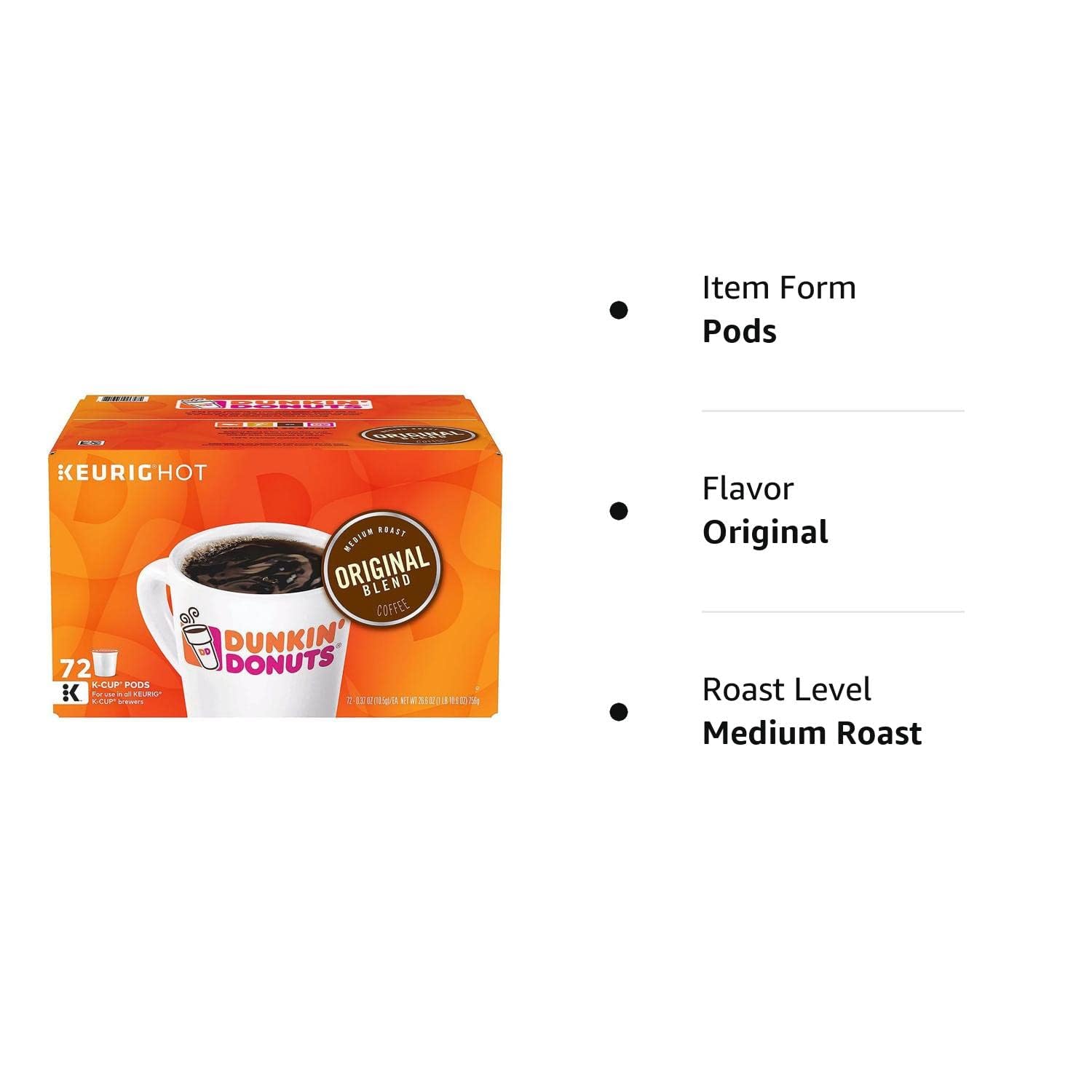 72ct Medium Roast Coffee K-Cup Pods F322