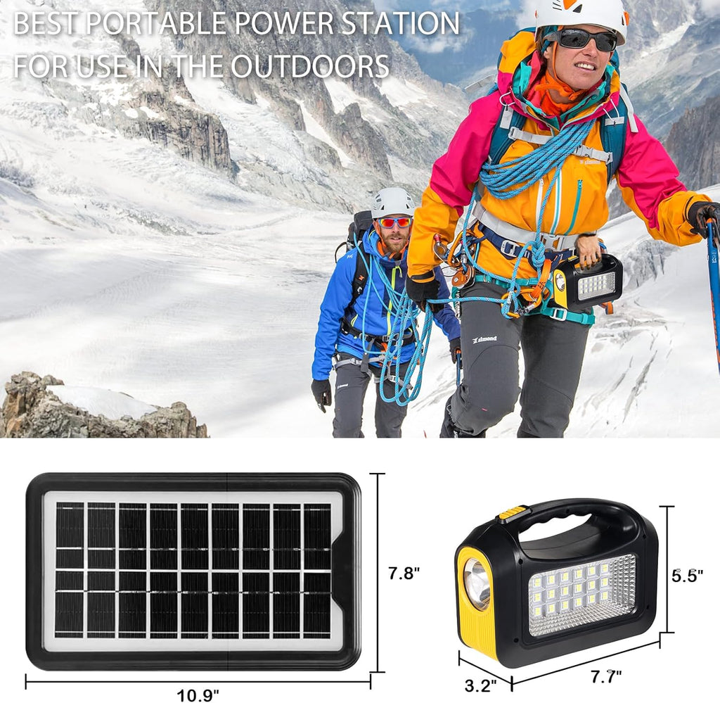Portable Power Station with 2 Sets LED Light (Yellow) X176535