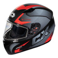 Red Snowmobile Helmet T6777