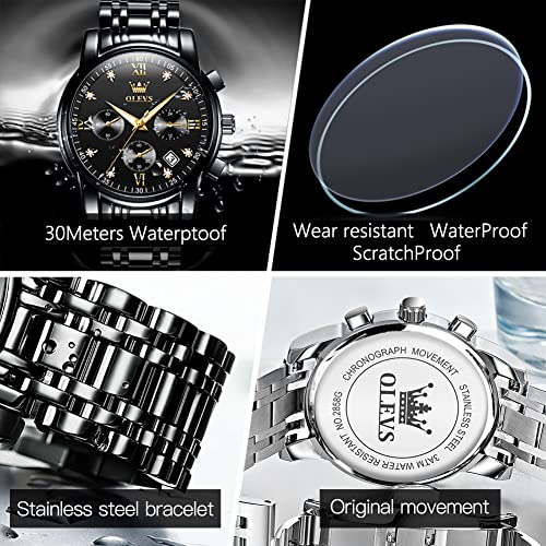 Quartz Luminous Water Resistant Chronograph Watch W44207