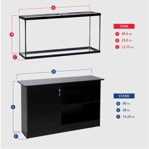 Ensemble Tank and Stand Aquarium Kit Y7554
