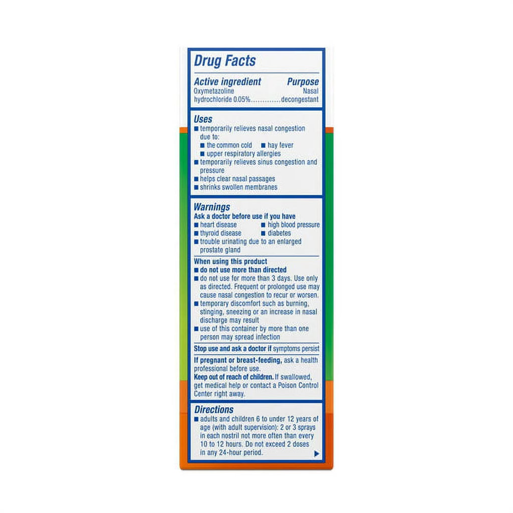 0.5 oz 4 Pack No-Drip Liquid Nasal Spray H8688