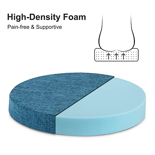 Gray 16 inch Round Chair Seat Cushion Pad H629294