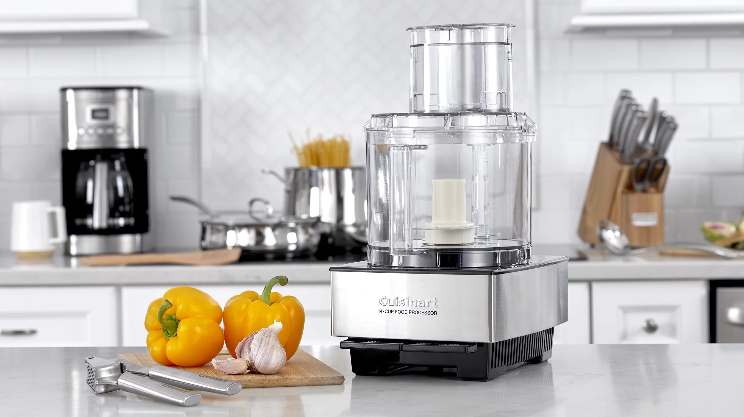14 Cup Brushed Stainless Steel Food Processor O629069