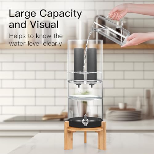 2.25 Gallon Glass Water Filter with Stand W3412