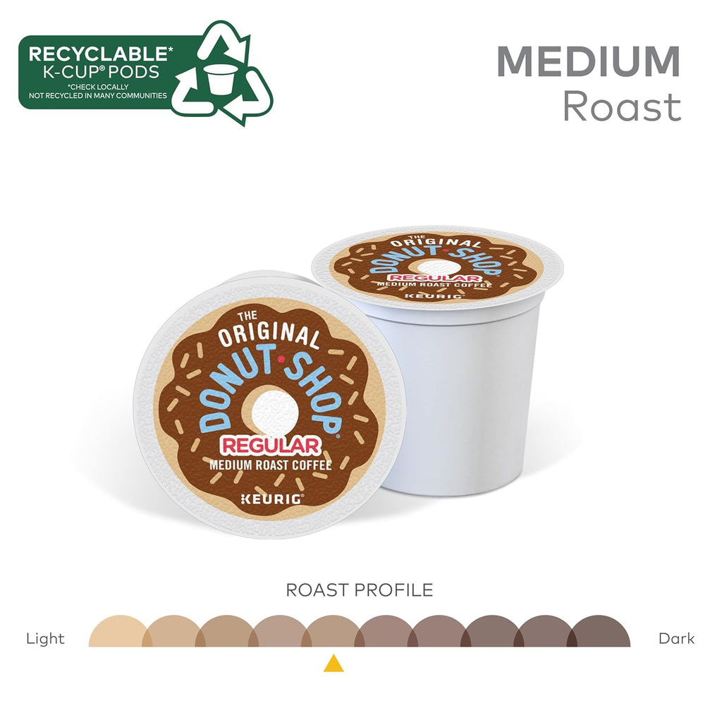 Medium Roast Coffee, 12 Count (Pack of 6), Total 72 Count K457753