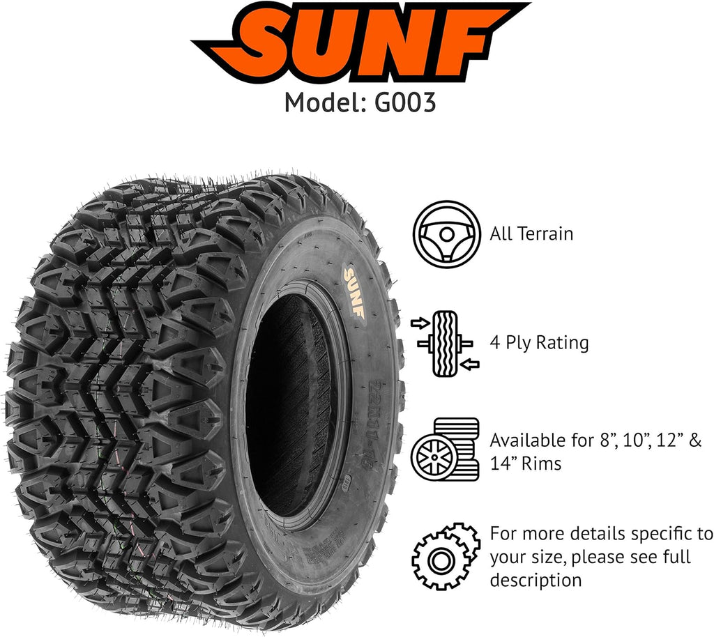 Set of 2 20x10-8 ATV UTV Tires 4 Ply M88829