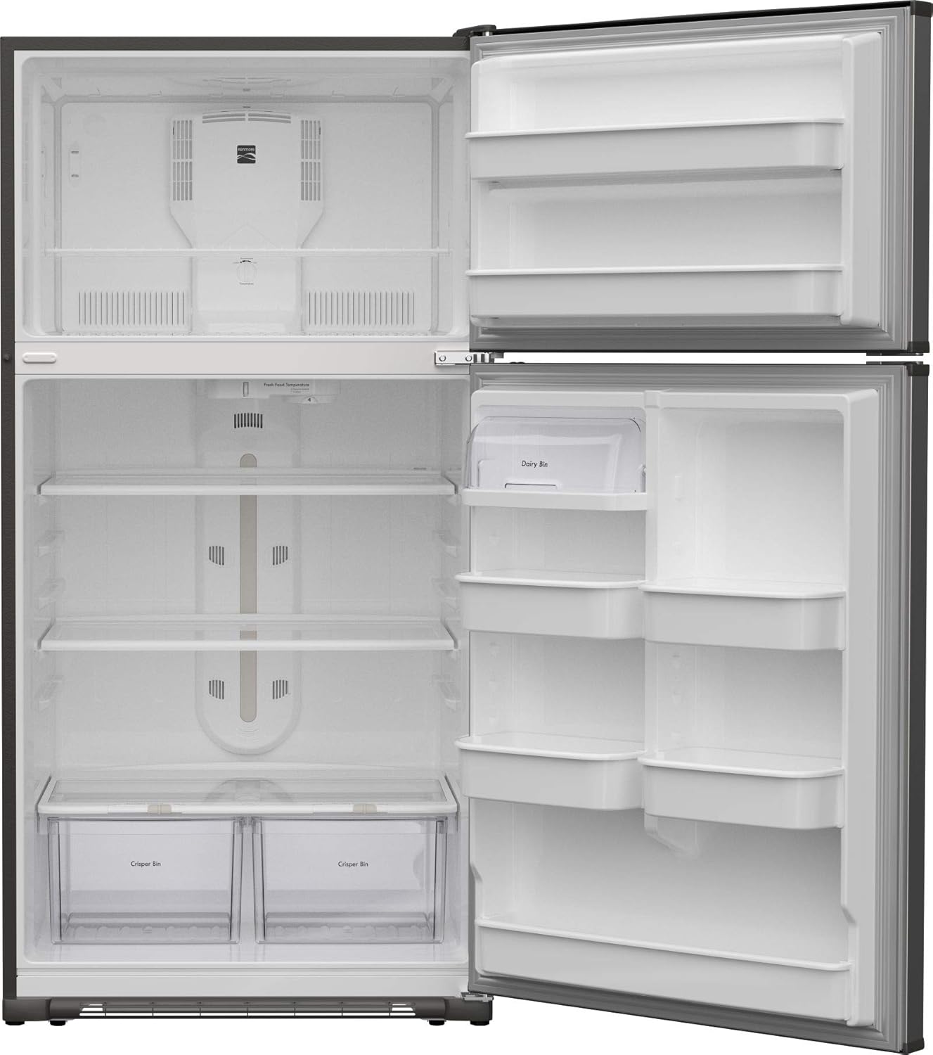 33" Top-Freezer Refrigerator with 21 Cubic Ft. Total Capacity, Stainless Steel G6919