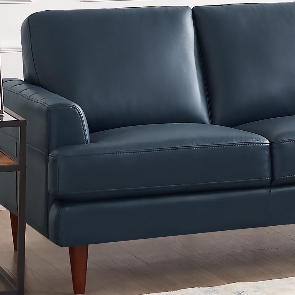 Top Grain Leather Loveseat Navy L517200
