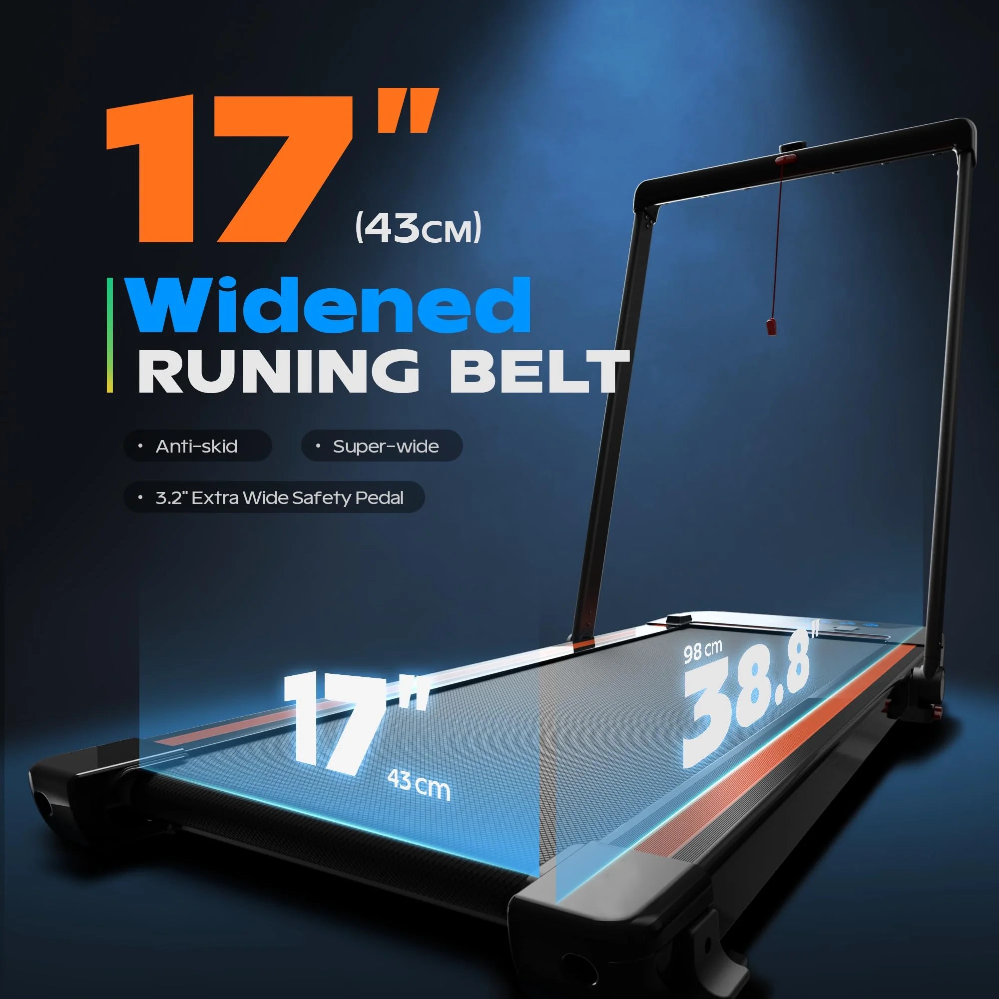Black Folding Under Desk Treadmill G965