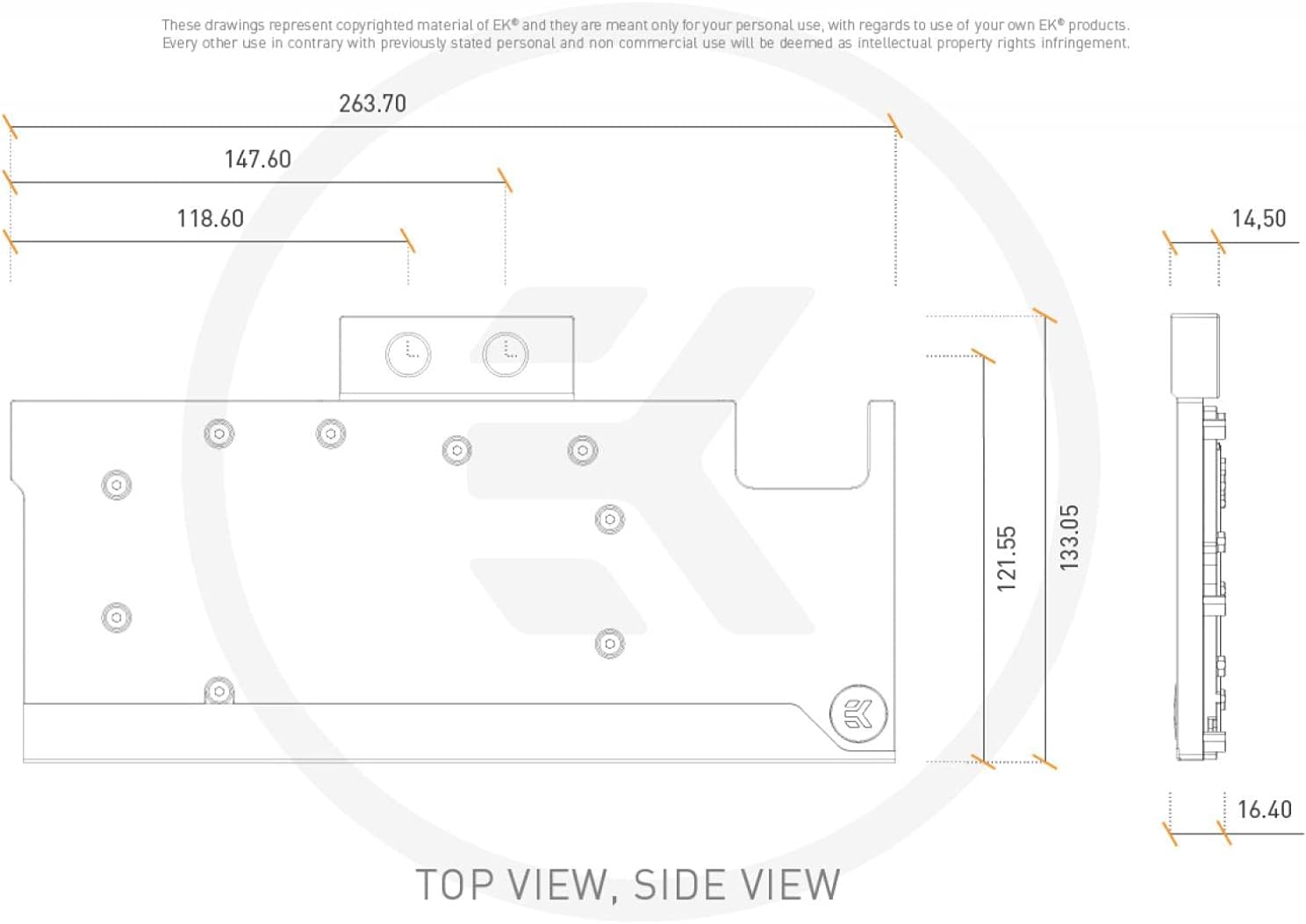 Nickel/Plexi GPU Water Block S132948