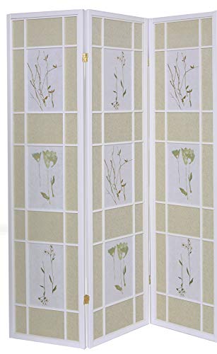 3 Panel Room Divider Privacy Screen Black K34336