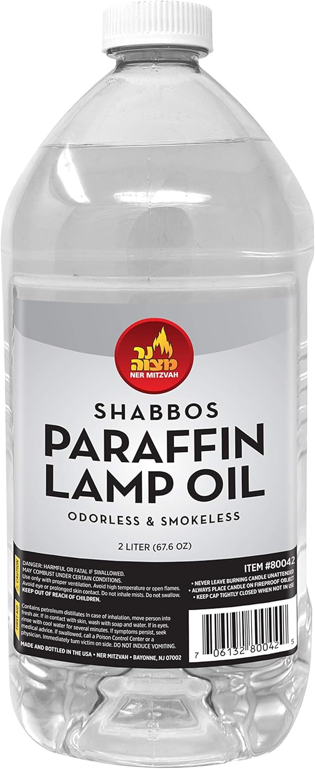 Clear Smokeless Odorless Paraffin Lamp Oil - 2 Liter (67.6 oz) A89384