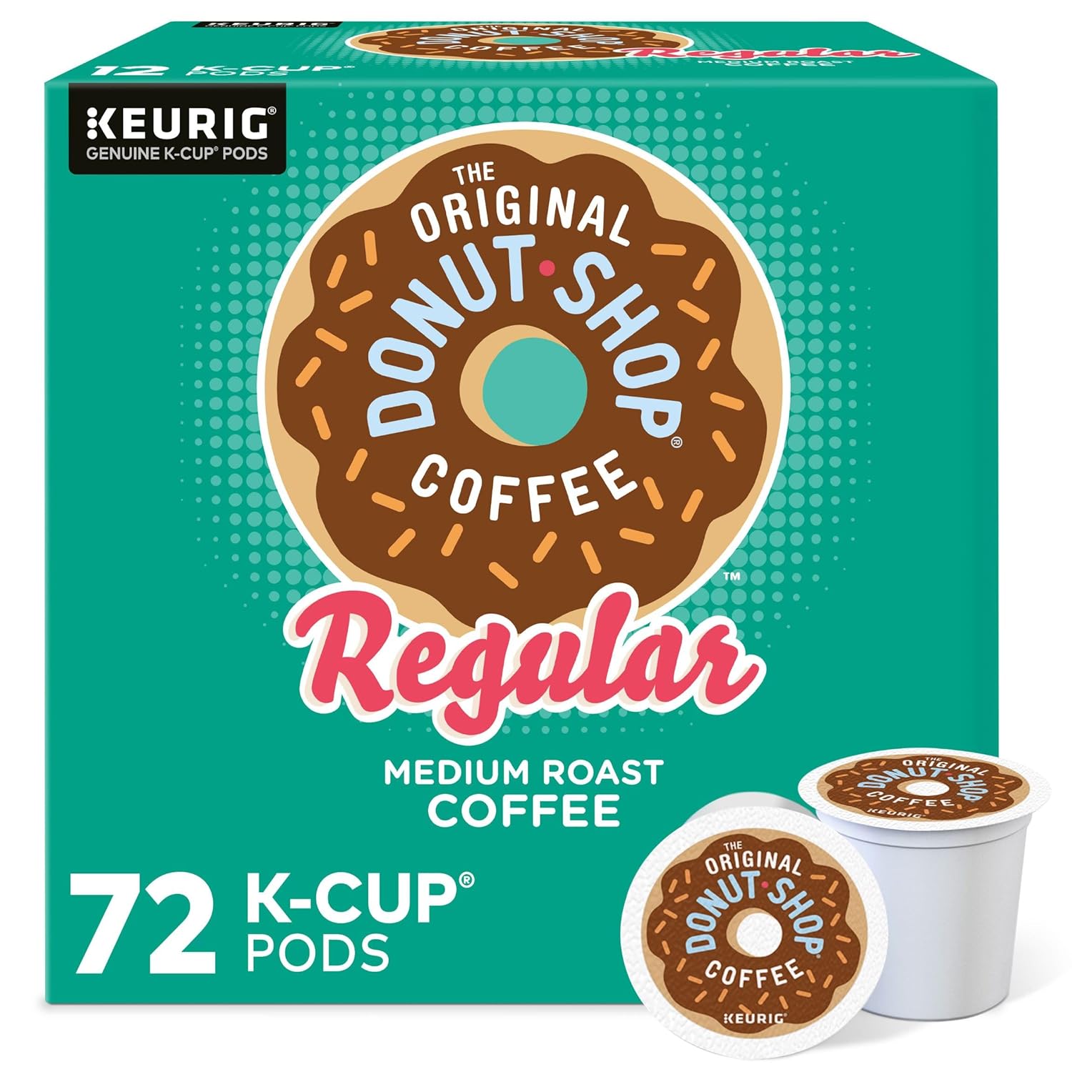 Medium Roast Coffee, 12 Count (Pack of 6), Total 72 Count K457753