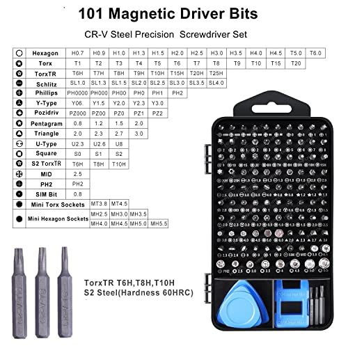 124-Piece Magnetic Precision Screwdriver Set F540
