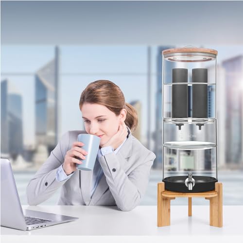 2.25 Gallon Glass Water Filter with Stand W3412