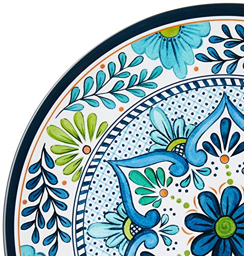 12 Piece Multicolored Melamine Dinnerware Set P18706