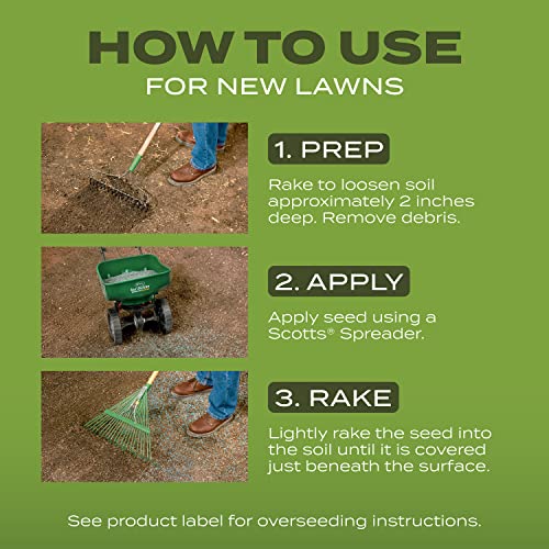 Tall Fescue Grass Seed Mix with Fertilizer and Soil Improver, 5.6 lbs. W8563