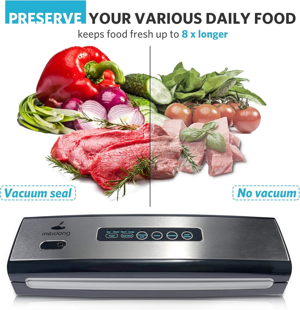 Compact Vacuum Sealer Machine with Starter Kit F4176