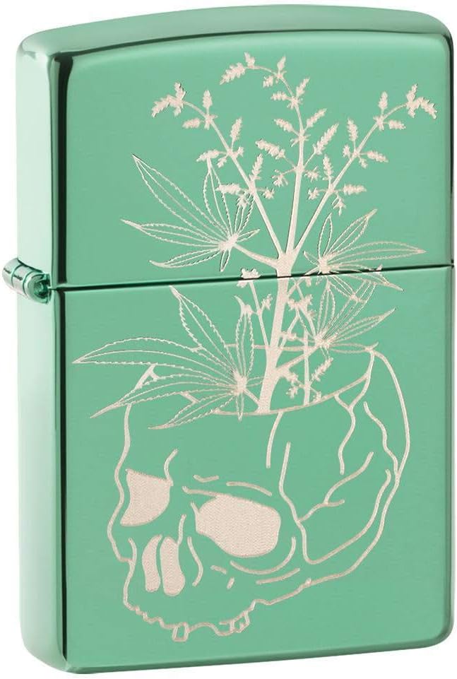 High Polish Green Pocket Lighter R277