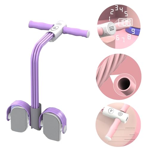 Multifunctional Pedal Puller Resistance Rope with 6-Tube Rope J3953