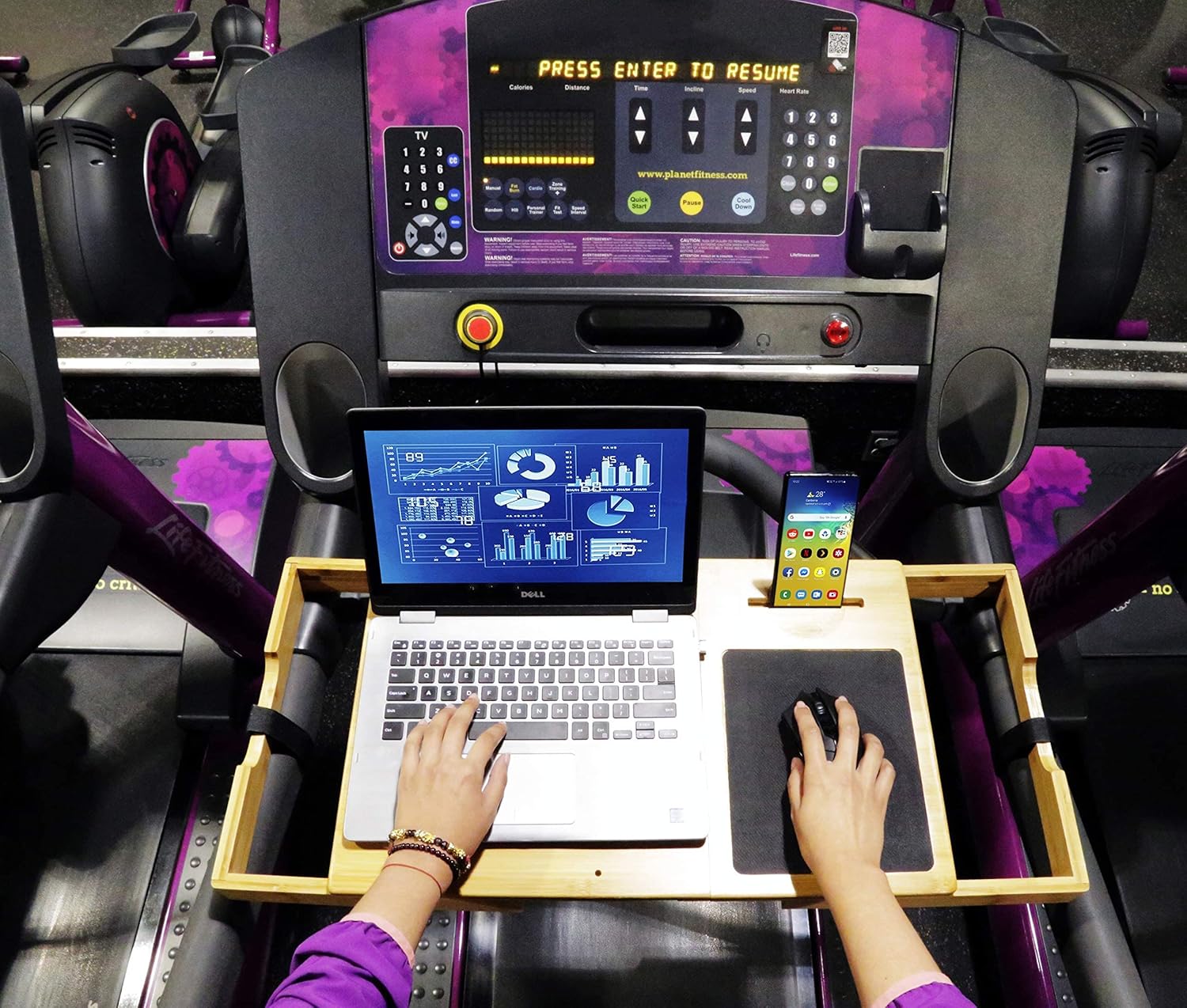 Treadmill Laptop Desk Attachment Q266