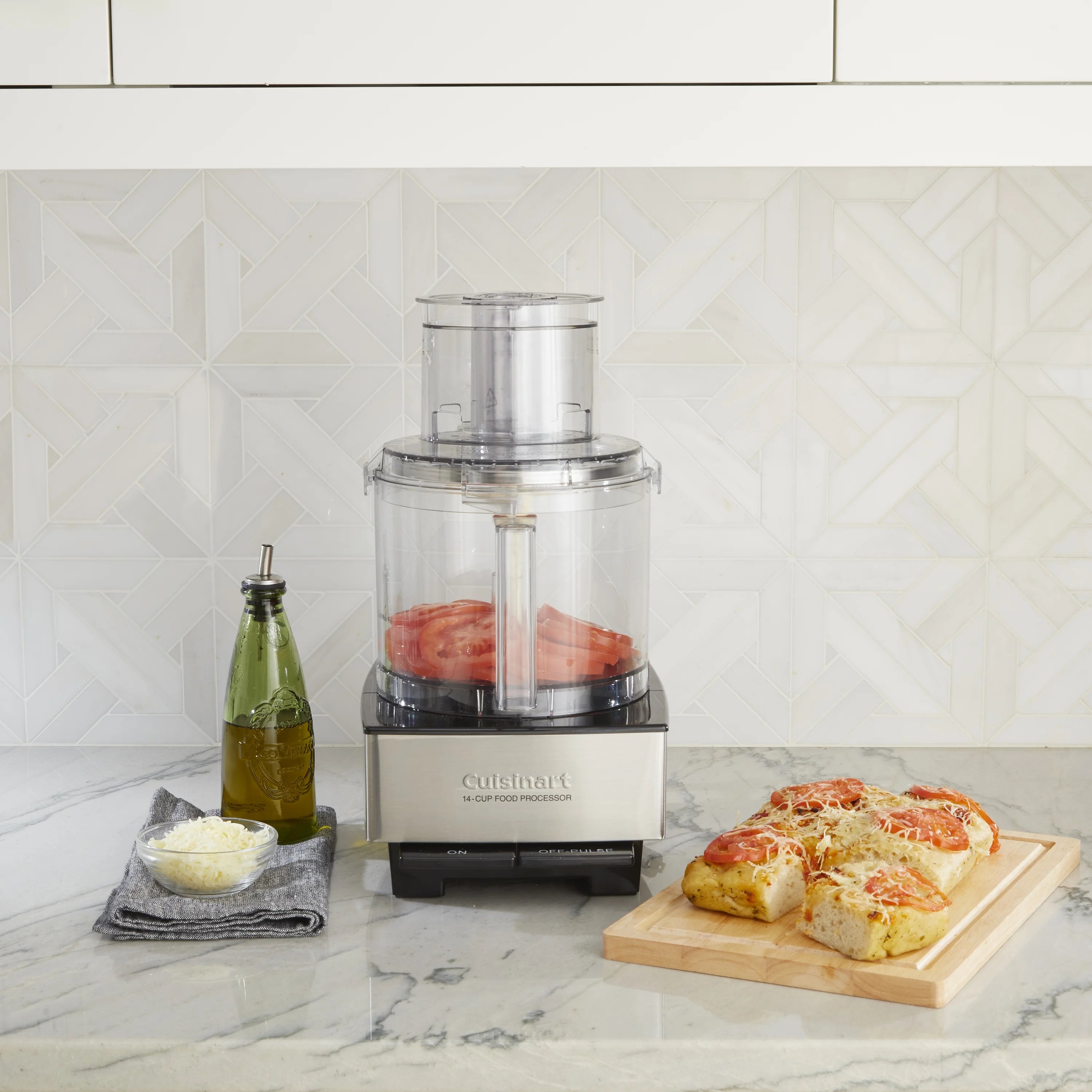 14 Cup Brushed Stainless Steel Food Processor O629069